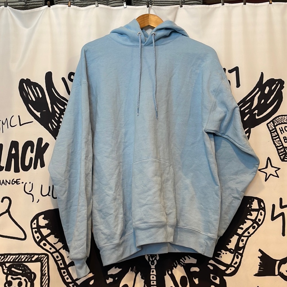 Light blue hanes sweatshirt